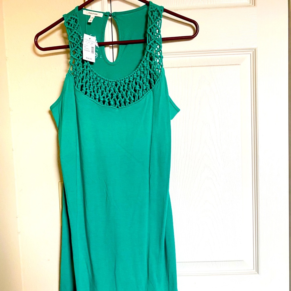 Green Tank Dress NWT